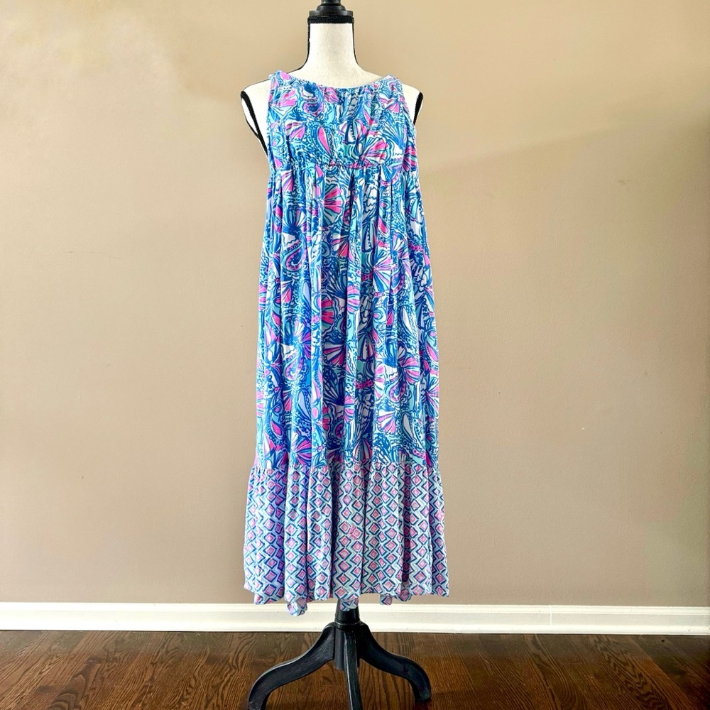 Lilly Pulitzer for Target Girls Sleeveless Maxi Dress  Size Medium